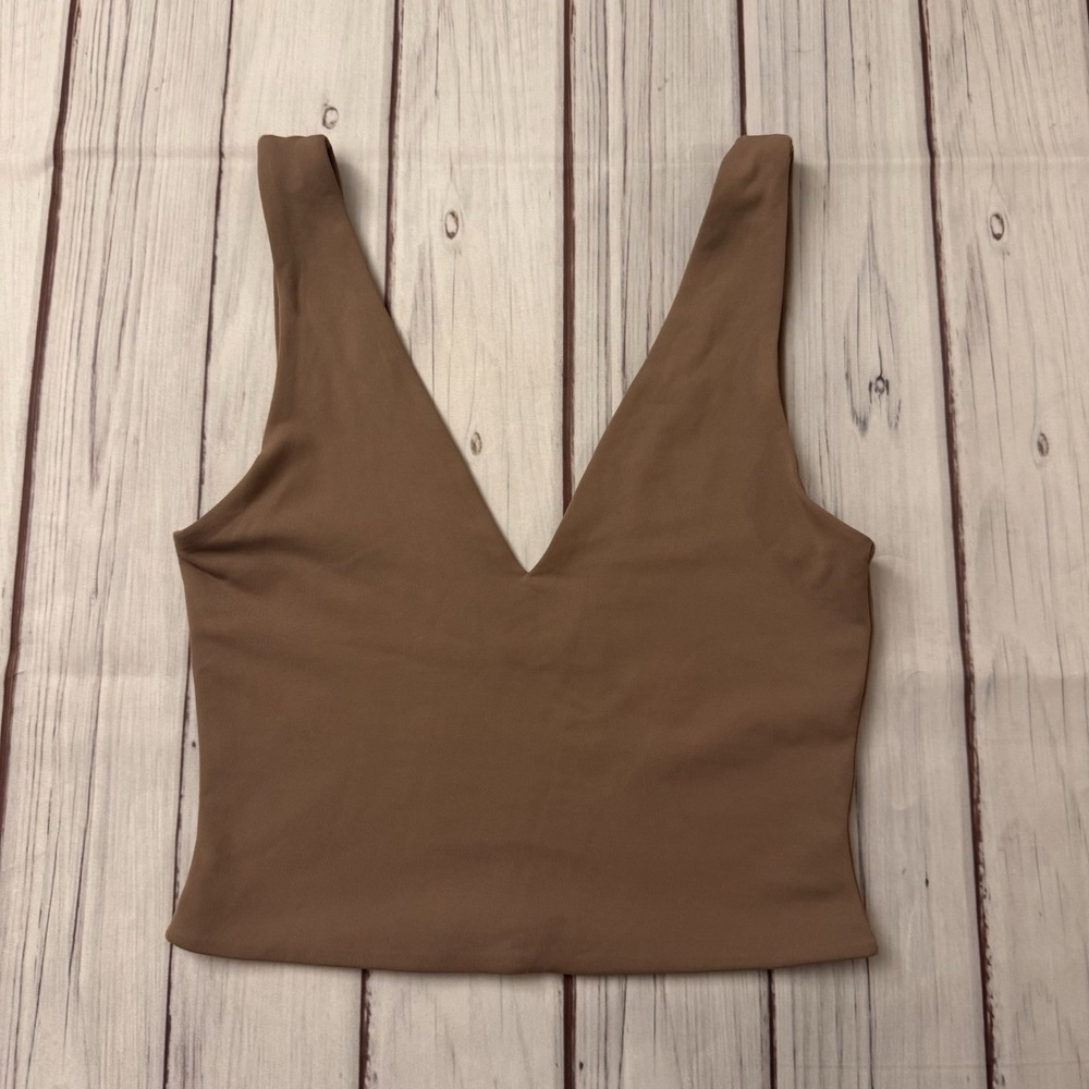 Aritzia Babaton Contour V-Neck Crop Top